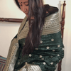 Ratatouille Dark Green Soft Silk Saree With Pulsating Blouse Piece