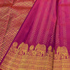 Desultory Dark Pink Soft Banarasi Silk Saree With Bewitching Blouse Piece