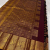 Assemblage Wine Soft Banarasi Silk Saree With Fairytale Blouse Piece