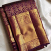 Adoring Purple Soft Banarasi Silk Saree With Admirable Blouse Piece