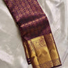 Adoring Purple Soft Banarasi Silk Saree With Admirable Blouse Piece