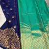 Desiring Navy Blue Soft Banarasi Silk Saree With Invaluable Blouse Piece