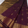 Capricious Pruple Soft Banarasi Silk Saree With Demanding Blouse Piece