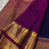 Capricious Pruple Soft Banarasi Silk Saree With Demanding Blouse Piece