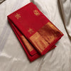 Enamoring Red Soft Banarasi Silk Saree With Magnetic Blouse Piece