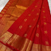 Enamoring Red Soft Banarasi Silk Saree With Magnetic Blouse Piece