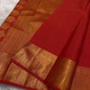 Enamoring Red Soft Banarasi Silk Saree With Magnetic Blouse Piece