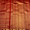 Ethnic Red Soft Banarasi Silk Saree With Prominent Blouse Piece