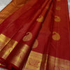 Twirling Red Soft Banarasi Silk Saree With Beauteous Blouse Piece
