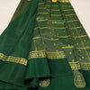 Gratifying Dark Green Soft Banarasi Silk Saree With Radiant Blouse Piece