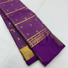 Skinny Purple Soft Banarasi Silk Saree With Ethereal Blouse Piece