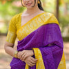Felicitous Purple Soft Silk Saree With Sizzling Blouse Piece