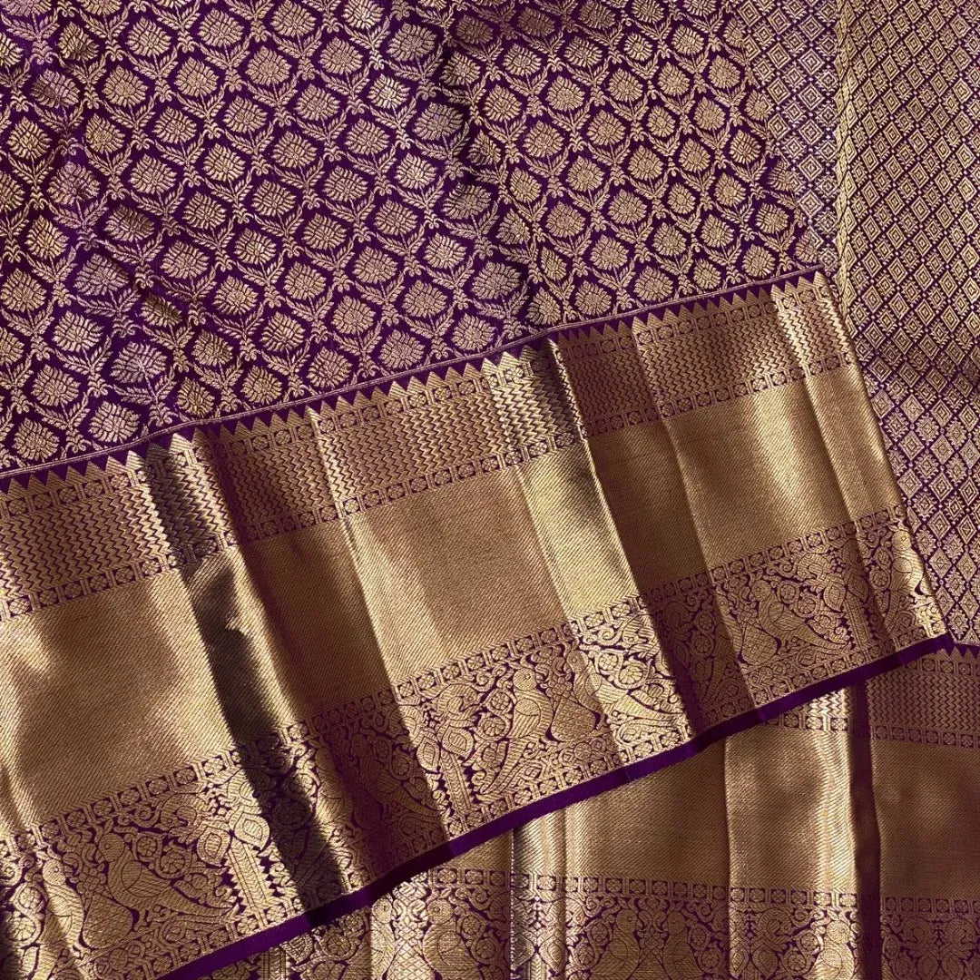 Resplendent Purple Soft Banarasi Silk Saree With Felicitous Blouse Piece