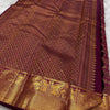 Prettiest Purple Soft Silk Saree With Improbable  Blouse Piece
