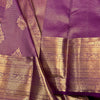 Precious Purple Soft Banarasi Silk Saree With Ebullience Blouse Piece
