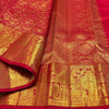 Admirable Red Soft Banarasi Silk Saree With Majestic Blouse Piece