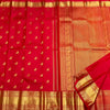Proficient Red Soft Banarasi Silk Saree With Seraphic Blouse Piece
