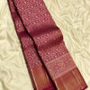 Inimitable Maroon Soft Banarasi Silk Saree With Exceptional Blouse Piece