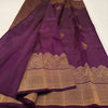 Intricate Purple Soft Banarasi Silk Saree With Seraphic Blouse Piece