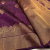 Intricate Purple Soft Banarasi Silk Saree With Seraphic Blouse Piece