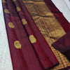 Breathtaking Wine Soft Banarasi Silk Saree With Adorning Blouse Piece
