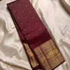 Hypnotic Maroon Soft Banarasi Silk Saree With Inimitable Blouse Piece