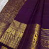 Exceptional Purple Soft Banarasi Silk Saree With Designer Blouse Piece