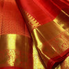 Sumptuous Red Soft Banarasi Silk Saree With Bewitching Blouse Piece