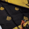 Beautiful Black Soft Banarasi Silk Saree With Snazzy Blouse Piece