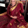 Eclat Maroon Soft Banarasi Silk Saree With Flameboyant Blouse Piece