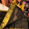Lassitude Black Soft Banarasi Silk Saree With Glowing Blouse Piece
