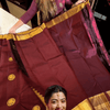 Susurrous Maroon Soft Banarasi Silk Saree With Tremendous Blouse Piece