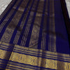Petrichor Navy Blue Soft Banarasi Silk Saree With Eclat Blouse Piece