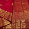 Traditional Red Soft Banarasi Silk Saree With Prominent Blouse Piece