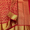 Divine Red Soft Banarasi Silk Saree With Trendy Blouse Piece
