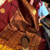 Moiety Maroon Soft Banarasi Silk Saree With Traditional Blouse Piece