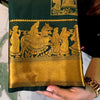 Angelic Dark Green Soft Banarasi Silk Saree With Deserving Blouse Piece