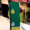 Eloquence Dark Green Soft Banarasi Silk Saree With Ineffable Blouse Piece
