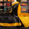 Fairytale Black Soft Banarasi Silk Saree With Pulsating Blouse Piece