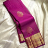 Charming Magenta Soft Banarasi Silk Saree With Demesne Blouse Piece