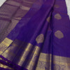 Ornate Purple Soft Banarasi Silk Saree With Ethereal Blouse Piece