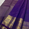 Ornate Purple Soft Banarasi Silk Saree With Ethereal Blouse Piece