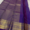 Ornate Purple Soft Banarasi Silk Saree With Ethereal Blouse Piece
