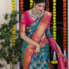 Transcendent Rama Soft Silk Saree With Radiant Blouse Piece