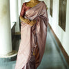 Flaunt Grey Soft Silk Saree With Girlish Blouse Piece