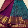 Most Stunning Rama Soft Silk Saree With Opulent Blouse Piece