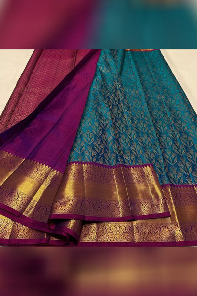 Most Stunning Rama Soft Silk Saree With Opulent Blouse Piece