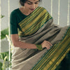 Glamorous Grey Soft Silk Saree With Dulcet Blouse Piece