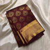 Aplomb Wine Soft Silk Saree With Vivacious Blouse Piece