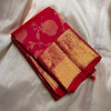 Mesmeric Red Soft Banarasi Silk Saree With Inspiring Blouse Piece